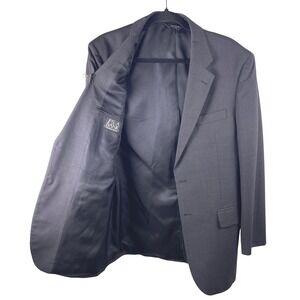 Jos A Bank Mens 100% Wool Suit Sport Coat Blazer‎ Jacket 39R Dark Gray Office
